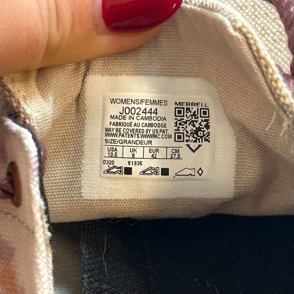 Merrell Womens Gridway Cotton Canvas Sneakers Lace-up Shoes Size 10.5 Vibram - Picture 4 of 10